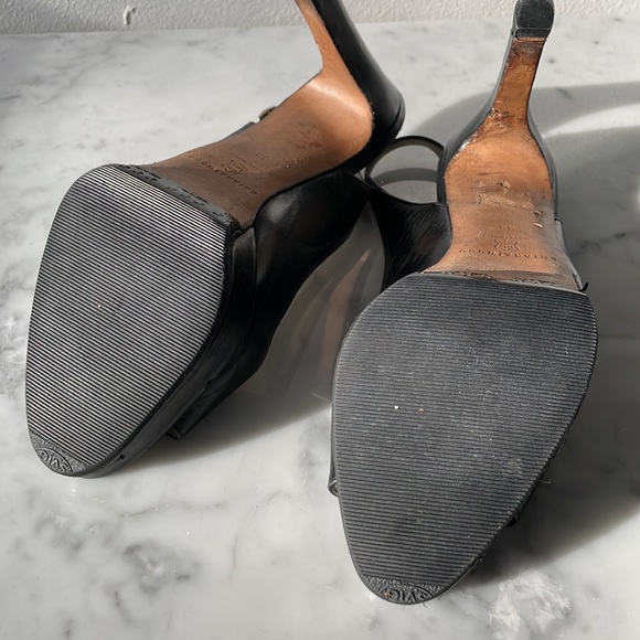 Brian Atwood Peeptoe Sling Back Platform Heel size 39 - Picture 10 of 13